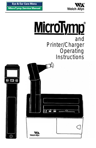 MicroTymp Operating Instructions