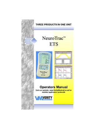 NeuroTrac ETS Operators Manual April 2003