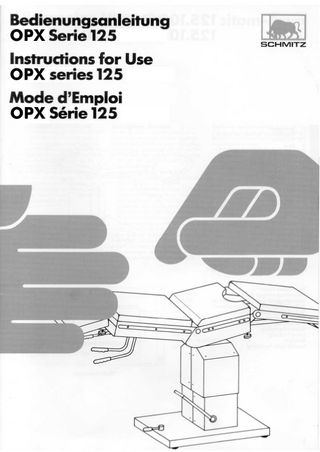 OPX Series 125 Instructions for Use