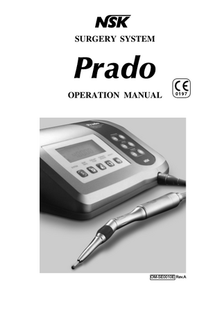 Prado Operation Manual