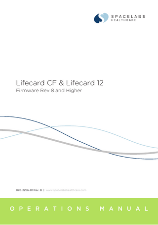 Lifecard CF and Lifecard 12 Operations Manual Firmware Rev 8 and Higher Rev B