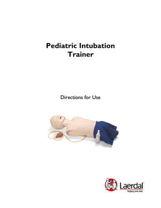 Pediatric Intubation Trainer Directions for Use Rev B