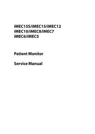 iMEC15S, 15, 12, 10, 8, 7, 6, 5 Service Manual Rev 6.0 May 2017