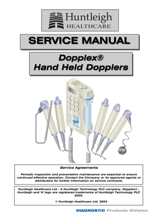Dopplex Hand Held Service Manual