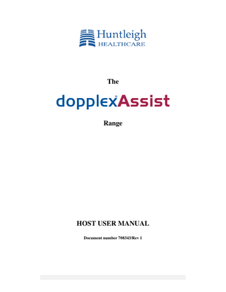 dopplexAssist Range Host User Manual Rev I