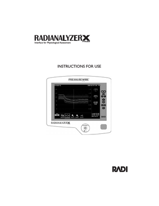 RADIANALYZERX Instructions for Use Rev 01 June 2004