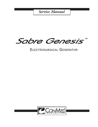 Sabre Genesis Service Manual Oct 2009