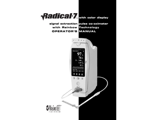 Radical 7 with Rainbow Technology Operators Manual May 2007