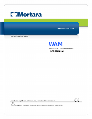 WAM User Manual Rev H1