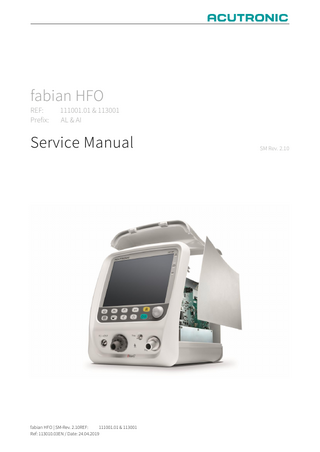 fabian HFO Service Manual Rev 2.10 April 2019