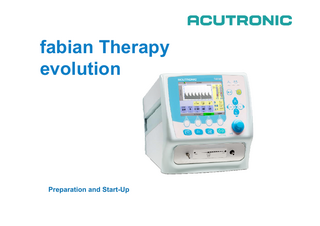 fabian Therapy evolution Preparation and Start-Up April 2014