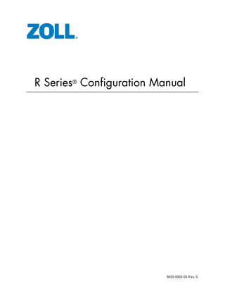 R Series Configuration Manual Rev G