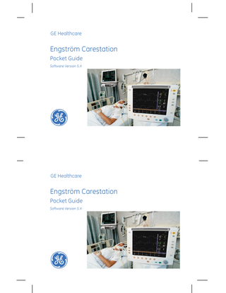 Engstrom Carestation Pocket Guide Sw Ver 5.X