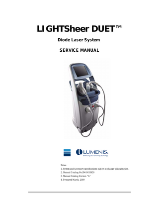 LIGHT Sheer DUET Service Manual Ver A March 2009