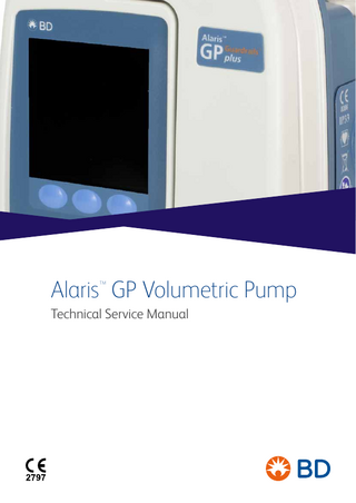 Alaris GP Volumetric Pump TM  Technical Service Manual  