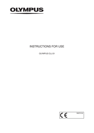 CLL-S1 Strobe Instructions for Use Nov 2014