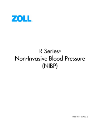 R Series Non-Invasive Blood Pressure (NIBP) ®  9650-0914-01 Rev. C  