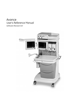 Avance Users Reference Manual sw rev 8.X
