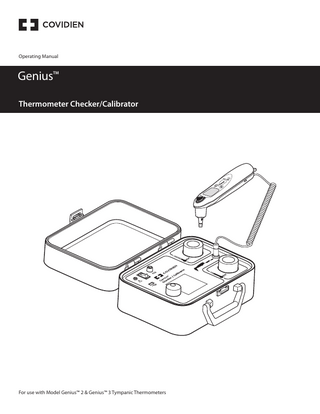 Genius Checker Calibrator Operating Manual Sept 2019