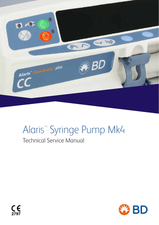 Alaris Syringe Pump Mk4 TM  Technical Service Manual  