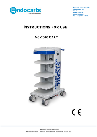 VIDEO CART VC-2010 Instructions for Use