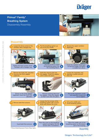 Primus Family Breathing System Disassembly Assembly Guide Aug 2016