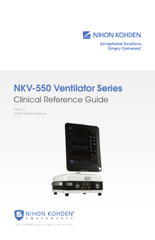 NKV-550 Series Clinical Reference Guide Ver 1