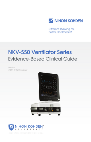 NKV-550 Series Evidence-Based Clinical Guide Ver 1