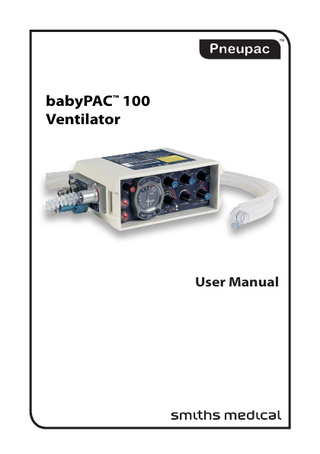 Pneupac babyPAC 100 User Manual March 2019