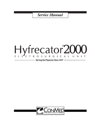 System 2000 Service Manual