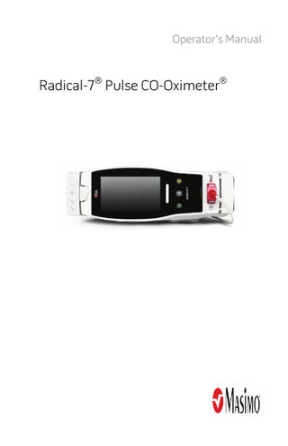 Operator's Manual  Radical-7® Pulse CO-Oximeter®  