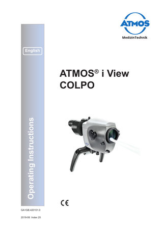 ATMOS i View COLPO Operating Instructions Index 25 Aug 2019