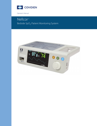 PM100N Bedside SpO2 Patient Monitoring System Operators Manual Rev B 