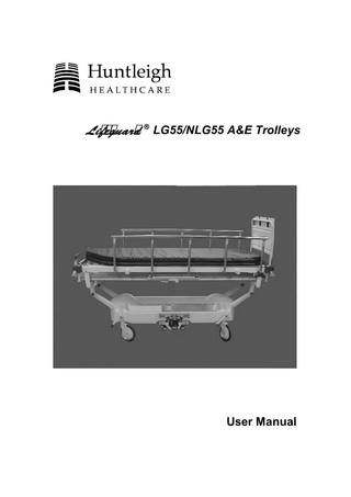 Lifeguard â LG55/NLG55 A&E Trolleys  User Manual  
