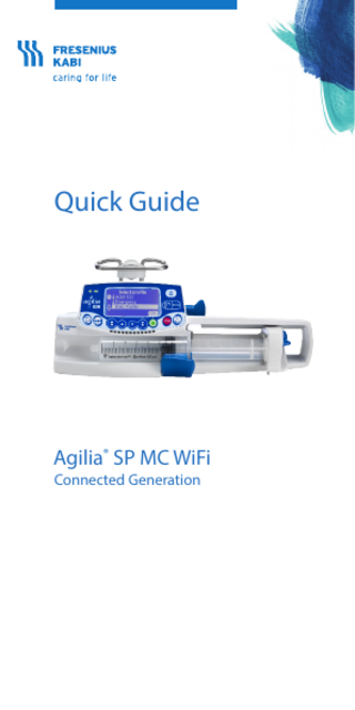 Quick Guide  Agilia® SP MC WiFi Connected Generation  