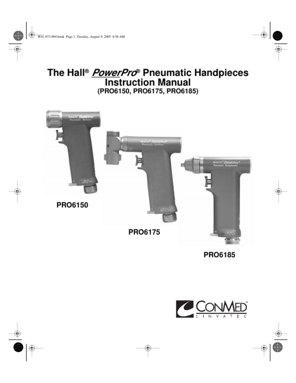 Hall PowerPro PRO6150 Modular Handpiece - Pneumatic