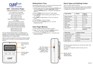 ActiveCare Pager 3501 Quick Start Guide