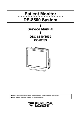 DS-8500 System Service Manual Edition 1 Aug 2011