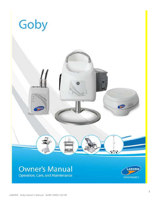 GOBY Owners Manual Operation, Care and Maintenance Manual Ver 22.00 Dec 2018
