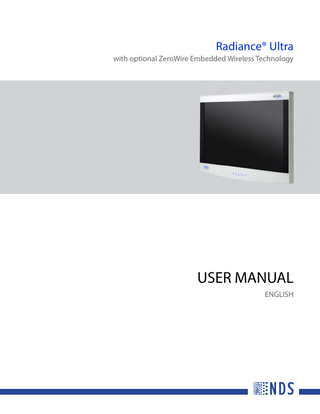Radiance Ultra User Manual Rev G December 2016