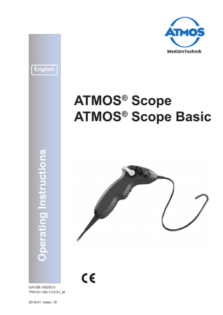 English  Operating Instructions  ATMOS® Scope ATMOS® Scope Basic  GA1GB.150253.0 TPA191-158-1112-01_M 2019-01 Index: 19  