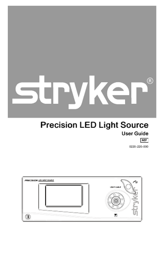Precision LED Light Source User Guide Dec 2016