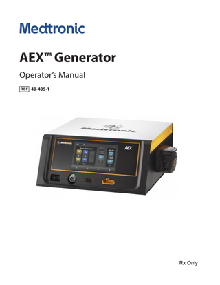 AEX™ Generator Operator’s Manual 40-405-1  
