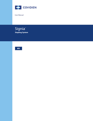 Medtronic Signia Stapling System User Manual 