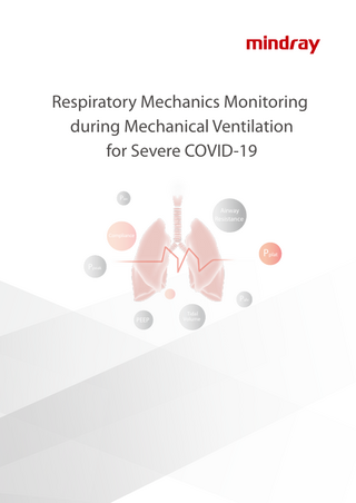 Respiratory Mechanics Monitoring during Mechanical Ventilation for Severe COVID-19 Pao Airway Resistance Compliance  Pplat Ppeak  Palv PEEP  Tidal Volume  