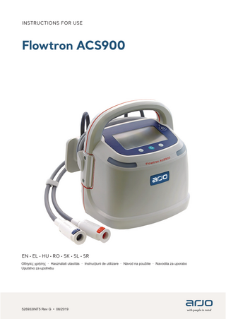 Flowtron ACS900 Instructions for Use Rev G Aug 2019