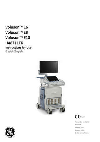 Voluson E6, E8 and E10 Instructions for Use Rev 4 Dec 2019