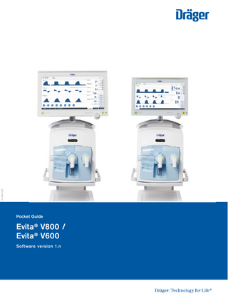 D-21865-2020  Pocket Guide  Evita® V800 / Evita® V600 Software version 1.n  