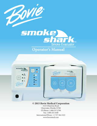 Smoke Shark II Operators Manual Rev D June 2015