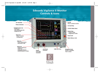 Vigilance II Monitor Controls & Icons